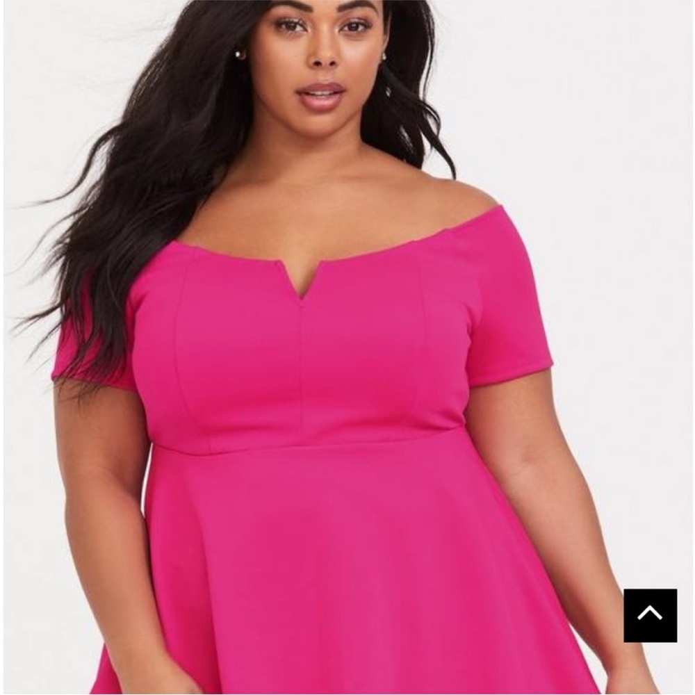 Torrid Pink Off-Shoulder Blouse NWOT